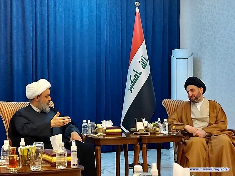 دیدار دبیرکل مجمع تقریب با سیدعمار حکیم رهبر جریان حکمت ملی عراق