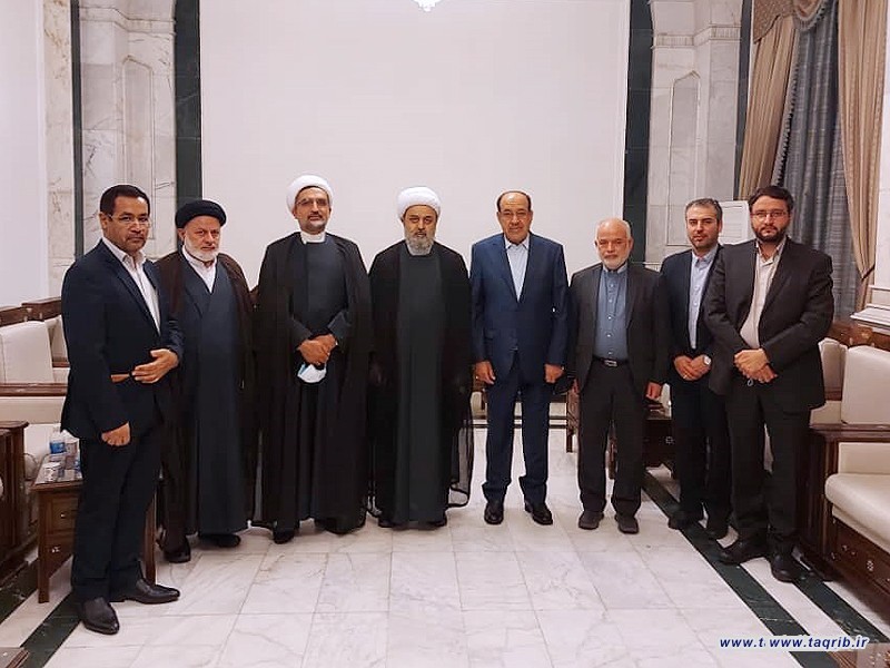 دیدار دبیرکل مجمع تقریب با نوری مالکی نخست وزیر سابق و دبیرکل حزب الدعوه عراق