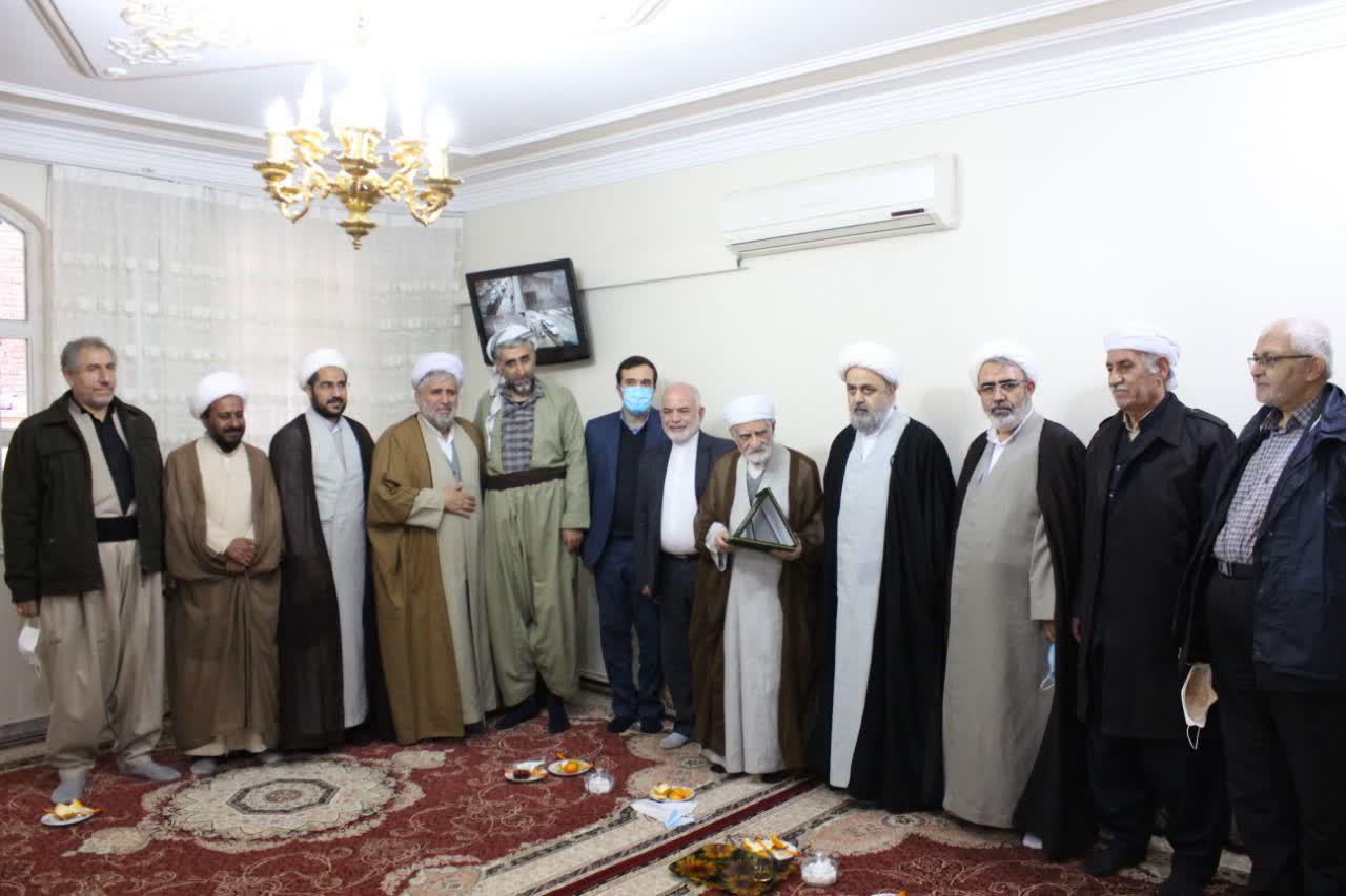 دیدار دبیرکل مجمع جهانی تقریب مذاهب اسلامی با «ماموستا سید حسین حسینی» امام جمعه شهرستان سقز