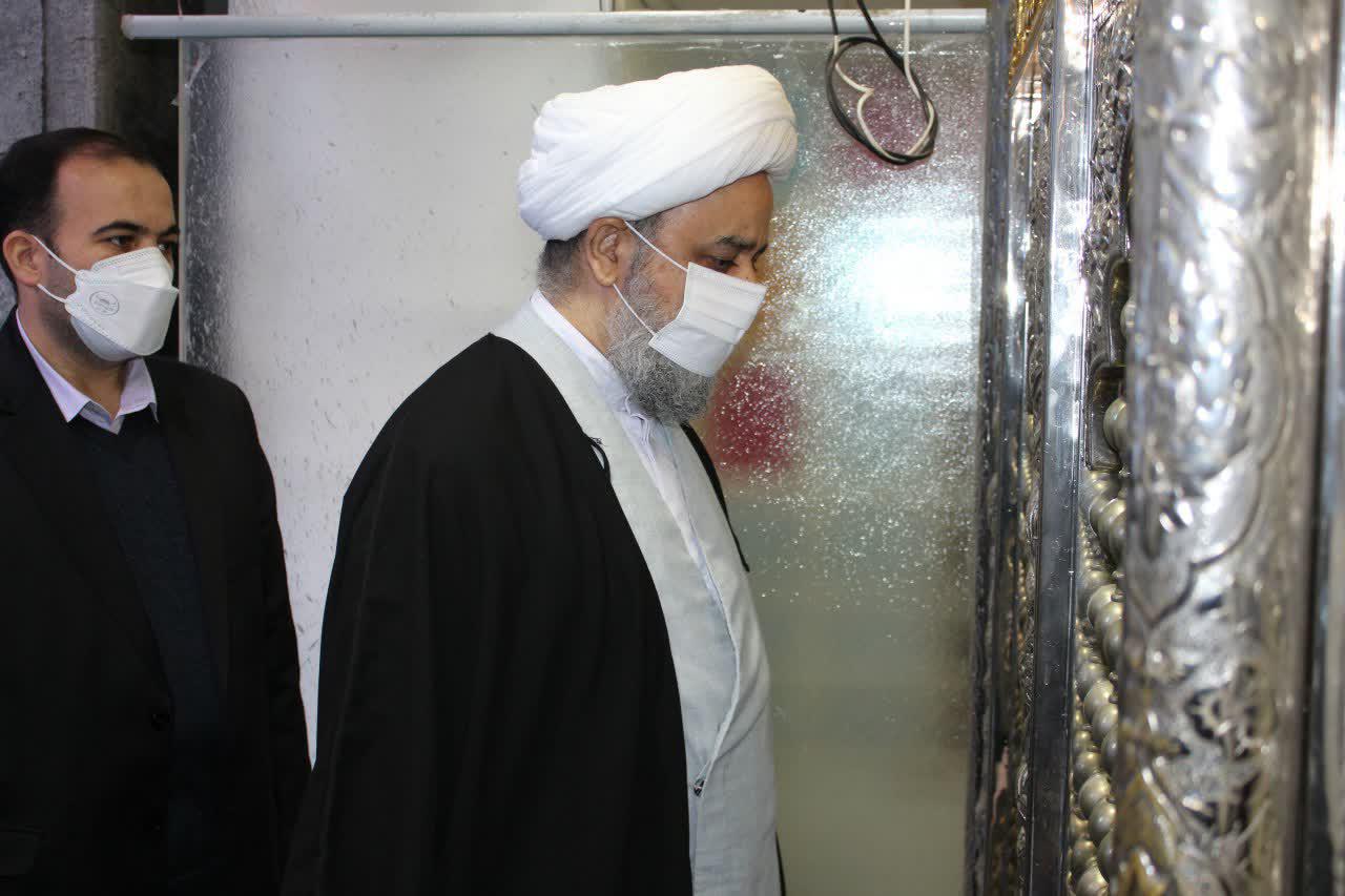 زیارت مرقد مطهر امام زاده هاجره خاتون و شهیده فاطمه اسدی توسط دبیرکل مجمع