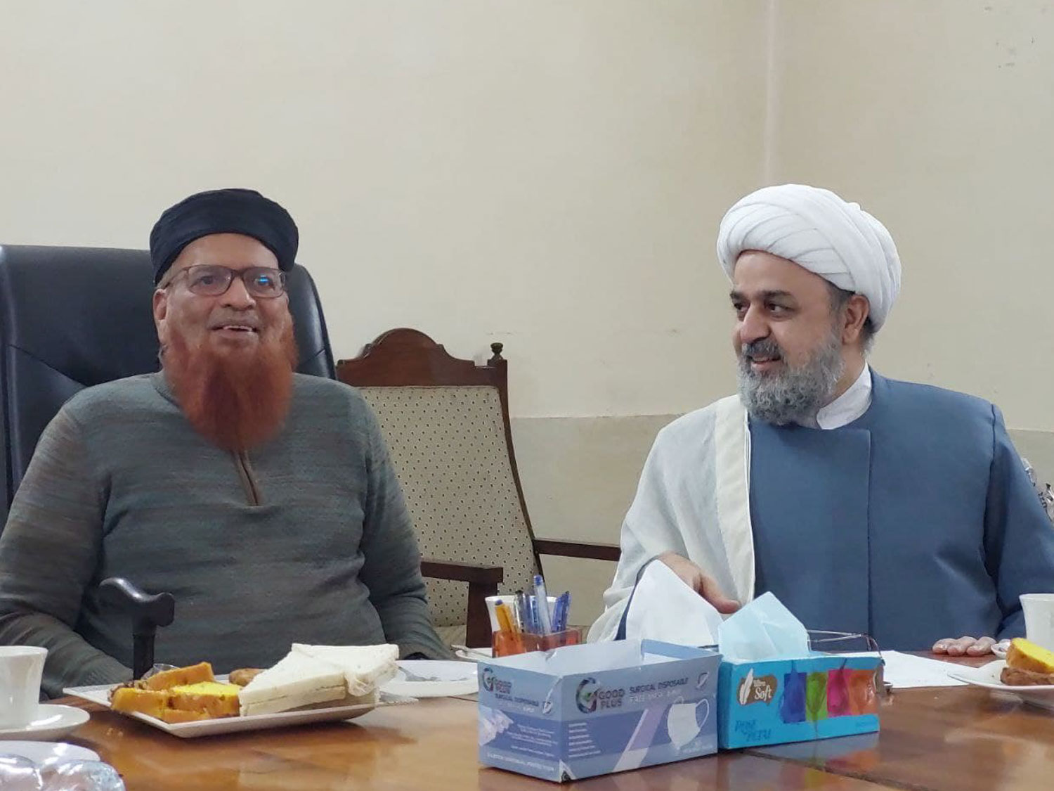 دیدار دکتر شهریاری با مفتی تقی عثمانی رئیس دارالعلوم کراچی
