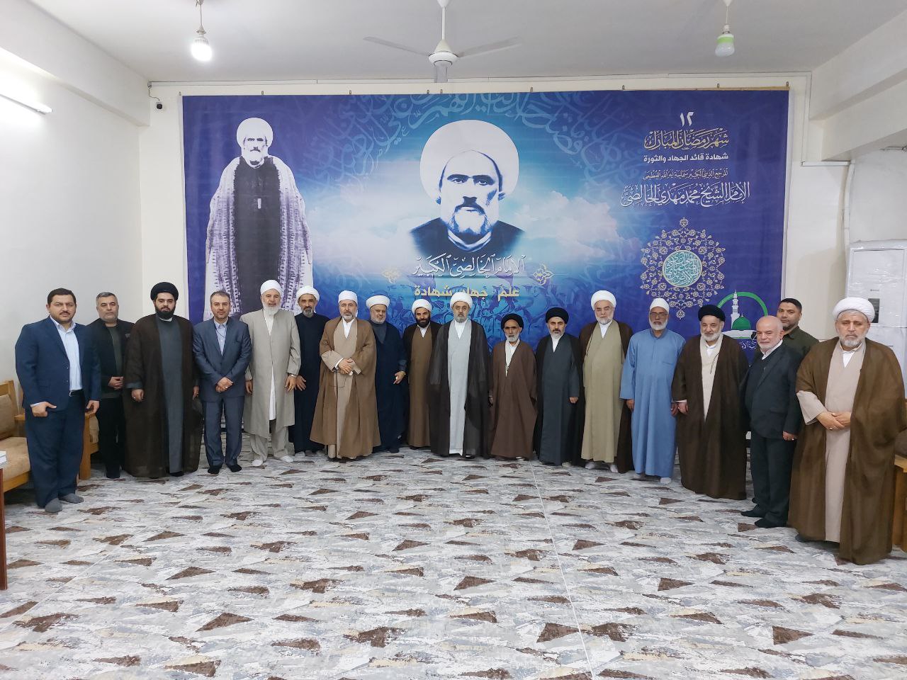 دیدار هیئت ایرانی شرکت کننده در اجلاس بین المللی وحدت اسلامی از مدرسه خالصی در کاظمین