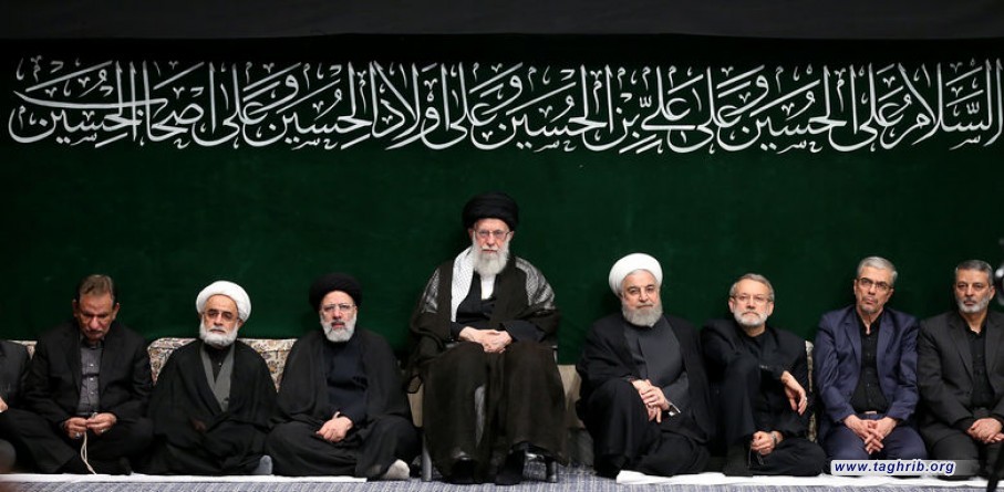 مجلس عزاء الإمام الحسين (عليه السلام) في ليلة الثامن من محرّم بحضور الإمام الخامنئي + صور