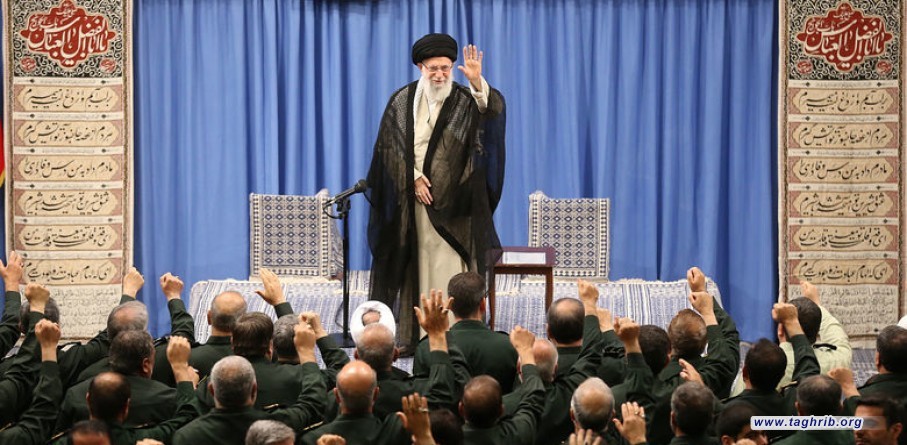 قائد الثورة الإسلامية المعظم خلال استقباله الالاف من قادة حرس الثورة: الضغوط الأميركية القصوى فشلت وسنواصل خفض التزاماتنا النووية + صور