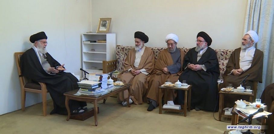 الإمام الخامنئي في لقاء مع أعضاء المجلس الأعلى للحوزات العلمية: العدوّ يخطّط للتعرّف على نقاط الثورة الإسلامية المؤثّرة وتوجيه ضربة إليها