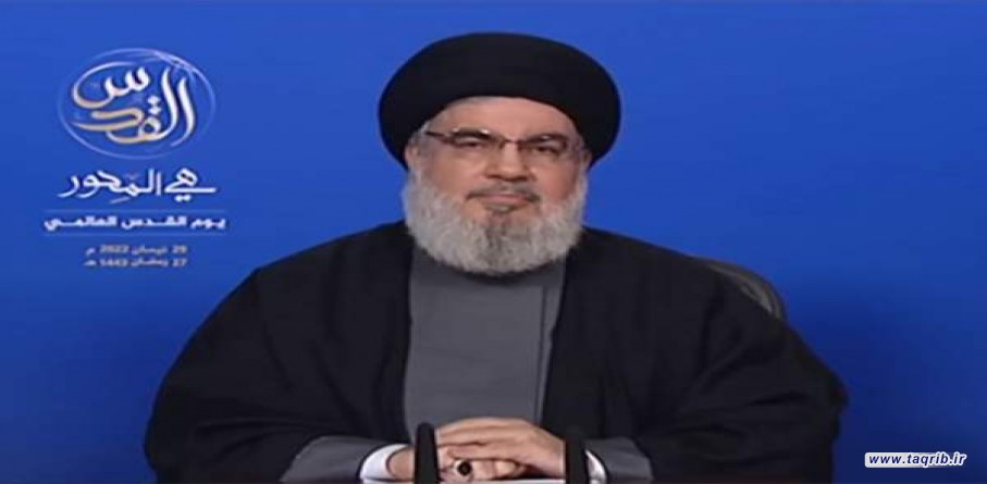 سید حسن نصرالله: سخنان مقام معظم رهبری بر حمایت قاطعانه از مقاومت فلسطین دلالت دارد