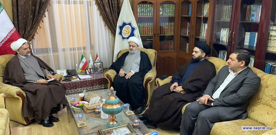دیدار دبیرکل مجمع تقریب و رایزن فرهنگی ایران در بغداد با موضوع کنفرانس منطقه ای وحدت