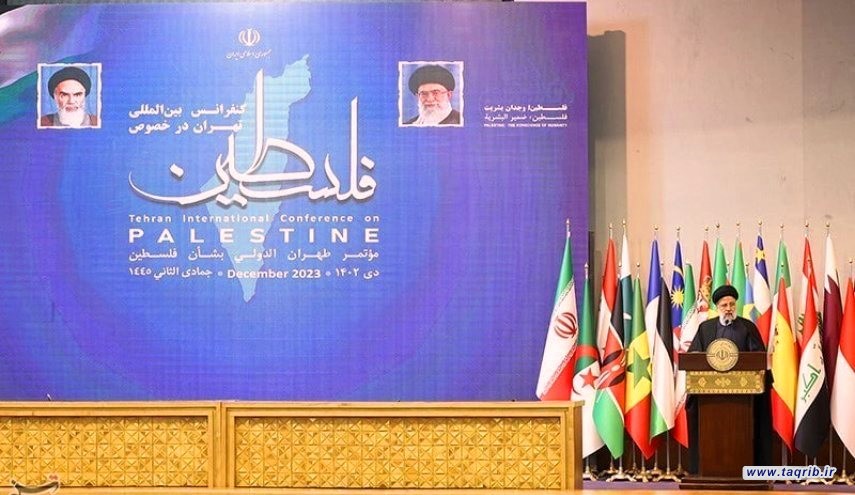 رئيسي : قضية فلسطين مركزية للعالم الإسلامي والبشرية جمعاء .. أمريكا شريكة في جرائم الصهاينة