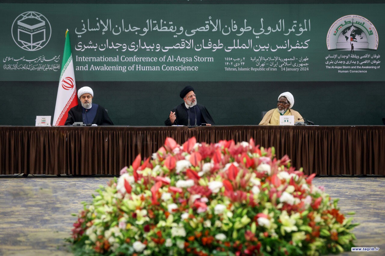 اية الله رئيسي : يجب النهوض بمستوى اليقظة الانسانية .. القضية الفلسطينية تحولت الى القضية الاولى للبشرية جمعاء