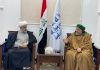 الدكتور شهرياري يجري مباحثات مع رئيس مجلس علماء الرباط المحمدي في العراق
